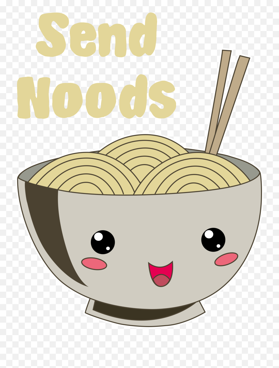 Cute Adorable Ramen Bowl Come On Send Noods - Kawaii Vintage Ramen Kawaii Emoji,Ramen Emoji