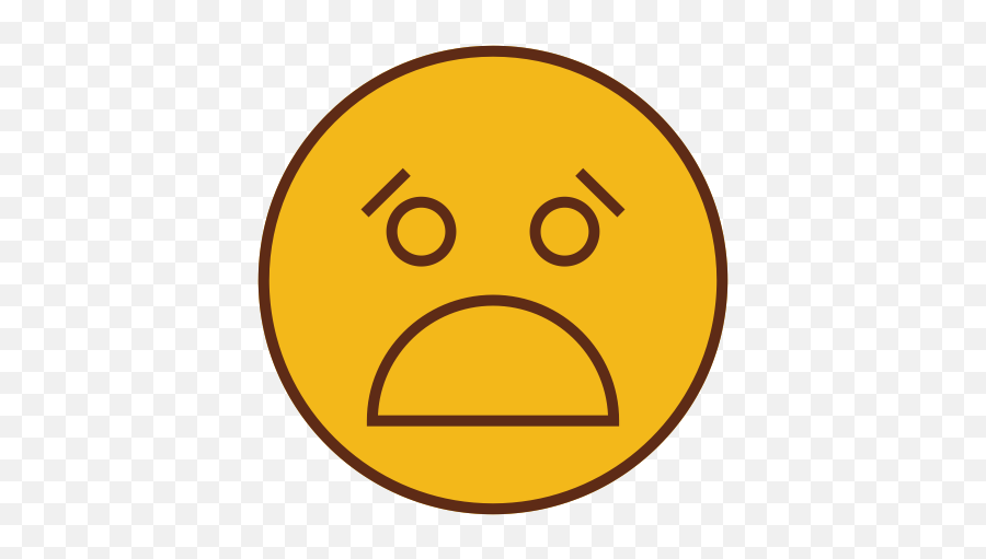 Horrified Icon - Smiley Emoji,Horrified Emoji