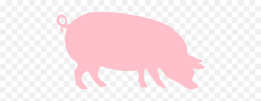 Pink Pig 4 Icon - Free Pink Animal Icons Sticker Emoji,Piggy Emoticon