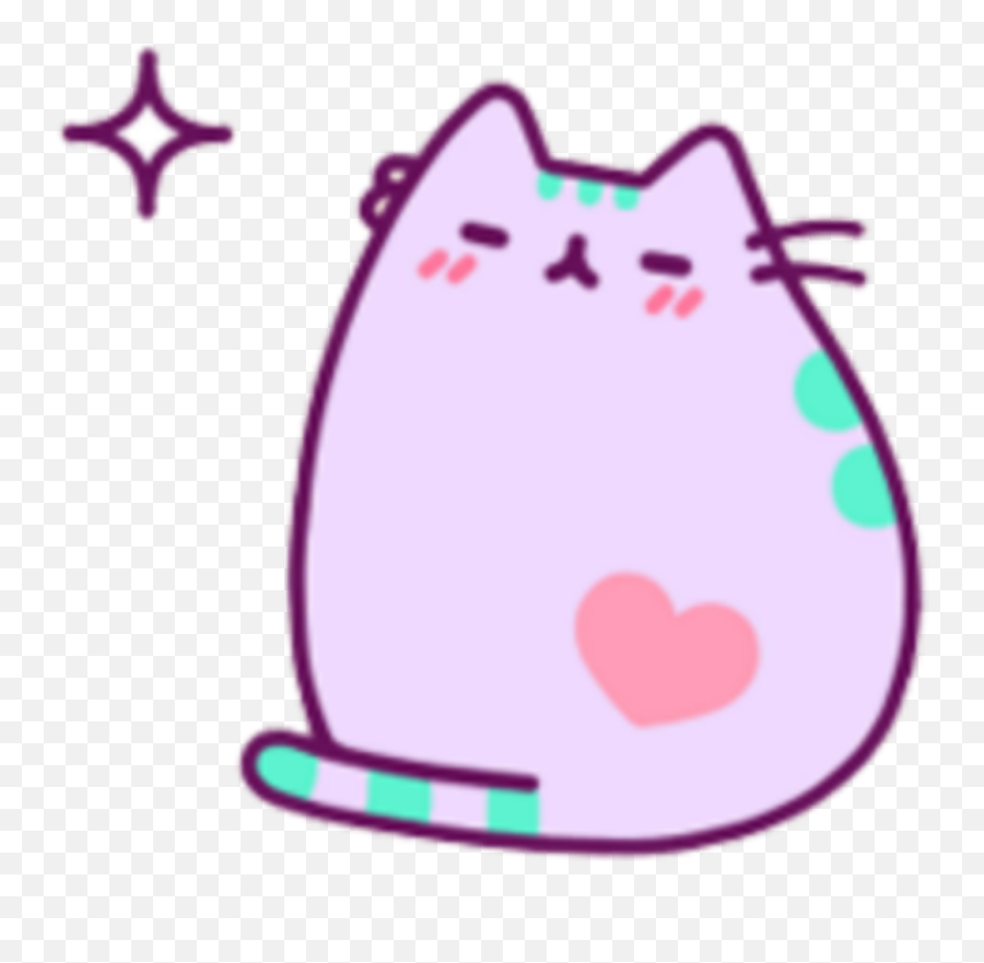 Pusheencat Star Tired Dizzy - Kawaii Pusheen Cat Png Emoji,Dizzy Star Emoji