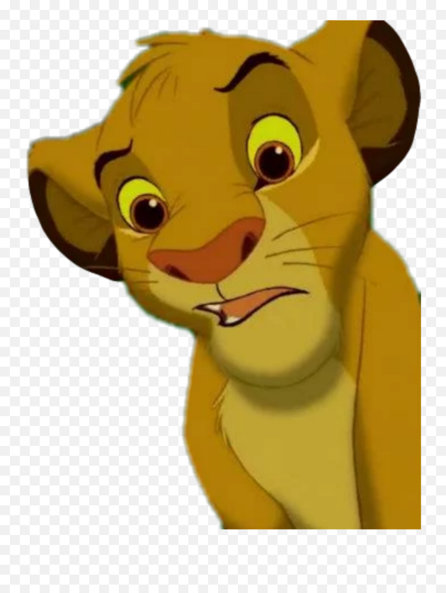 Simba Lion Lionking - Cartoon Emoji,Simba Emoji