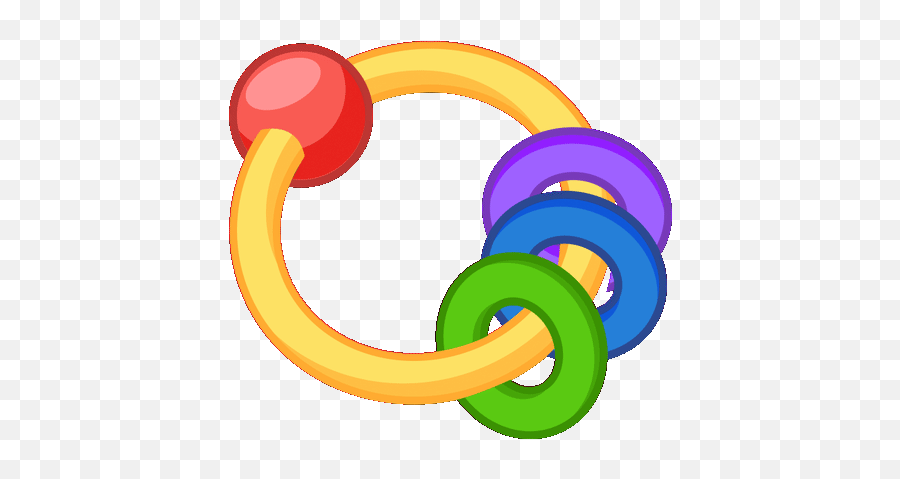 Play Rings Stickers For Android Ios - Baby Toys Animated Gif Emoji,Baby Rattle Emoji