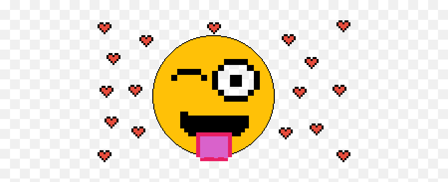 Pixilart - Smile Emoji By Danyboy Pixel Kiss Emoji,Lit Hand Emoji
