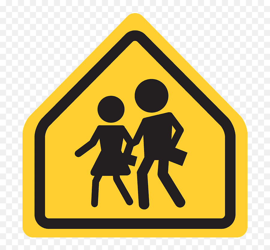 Children Crossing Emoji Clipart Free Download Transparent - Niños Cruzando,Smug Emoji