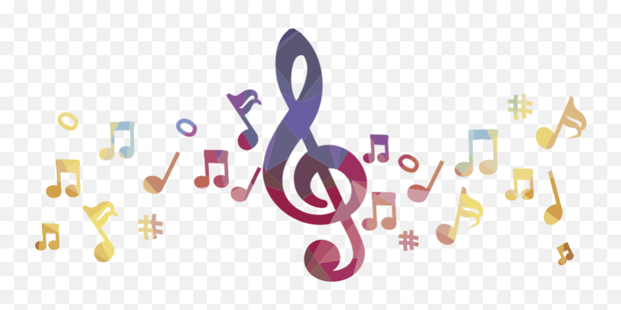 Colorful Pentagram Musical Wall Sticker - Vinilos Decorativos De Notas Musicales Emoji,Pentagram Emoji