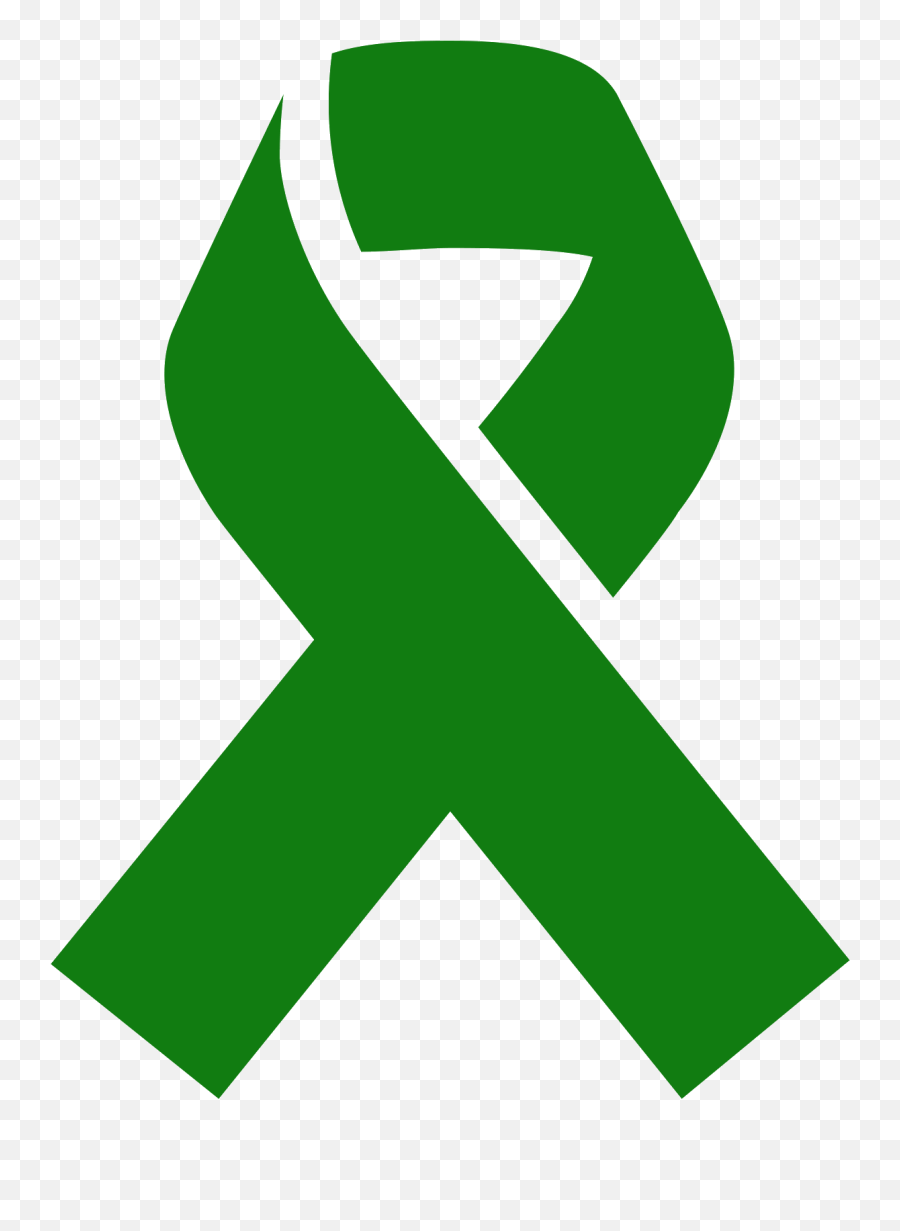 Cancer Ribbon Icon Clipart - Green Ribbon Png Icon Emoji,Pink Ribbon Emoji