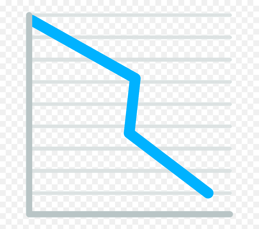 Chart Decreasing Emoji Clipart - Nedadgående Graf,Chart Emoji