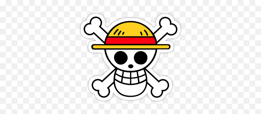 Luffy Straw Hat Pirates - One Piece Luffy Flag Emoji,Pirate Flag Emoji