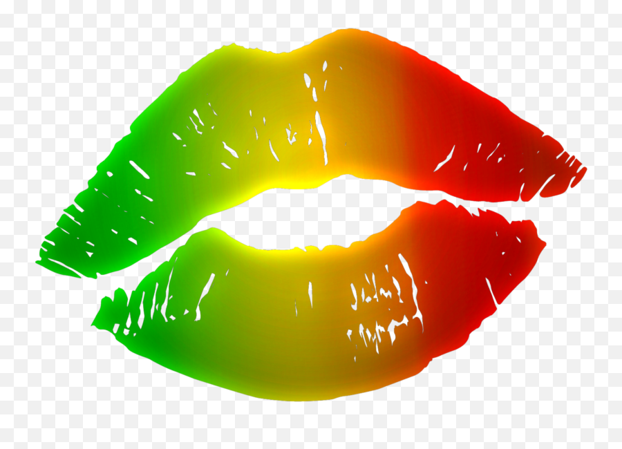 Rastakiss Kiss Bisous Rasta Sticker - Red Kiss Tattoo Emoji,Rasta Emoji