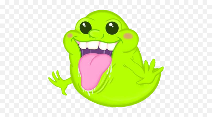 Slimer Ghostbusters Sticker - Happy Emoji,Ghostbusters Emoji