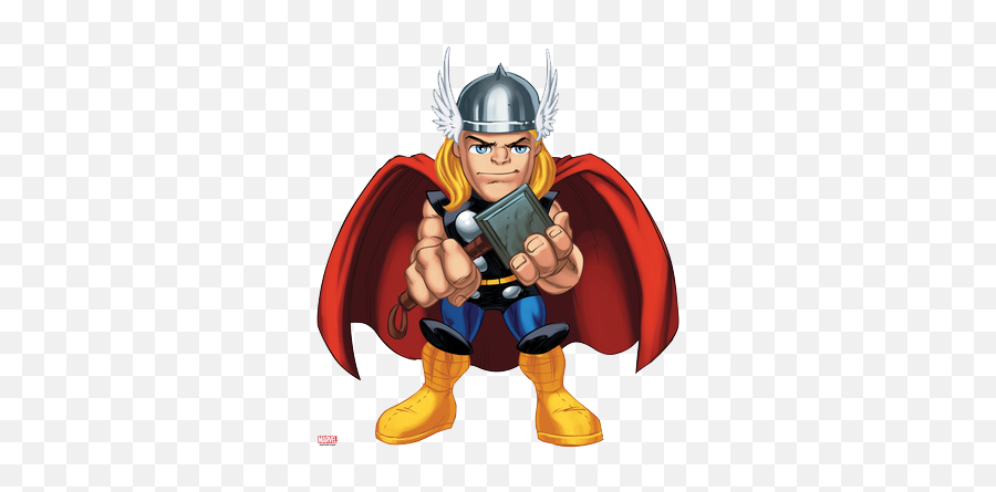 Thor Poster Marvel Super Hero Squad Clipart - Super Heroes Squad Thor Emoji,Thor Emoji
