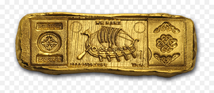 Apmex Hand Poured Viking Longship Bars - Gold Emoji,Gold Bar Emoji