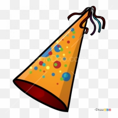 How To Draw Party Hat Hats - Clip Art Emoji,Party Hat Emoji