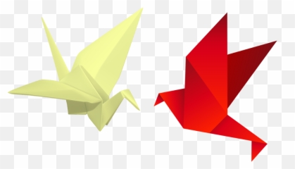 Origami Freetoedit - Red Origami Bird Vector Emoji,Origami Emoji