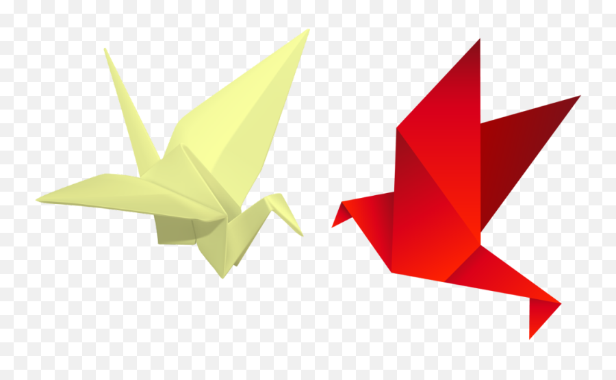 Origami Freetoedit - Red Origami Bird Vector Emoji,Origami Emoji