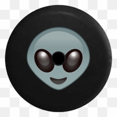 2018 2019 Wrangler Jl Backup Camera Smiling Happy Alien Head Emoji Spare Tire Cover For Jeep Rv 33 Inch - Youm E Yakjehti E Kashmir,Biker Emoji