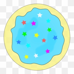 Blue Sugar Cookie Illustration - Sugar Cookie Clipart Emoji,Rainbow Emoji