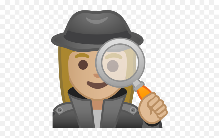 Medium - Detective Emoji,Magnifying Glass Fish Emoji