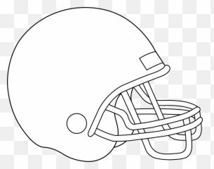 Coloring - White Football Helmet Clipart Emoji