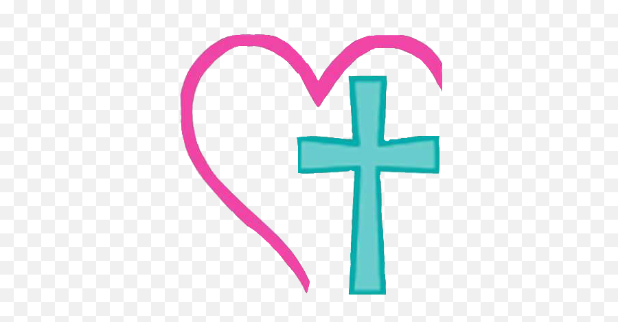 Heart Faith Cross Heartandcross - Cross Emoji,Faith Emoji - free ...