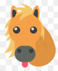 Horse Showing His Tongue Emoji - Horse Emoji Transparent Background,Birb Emoji