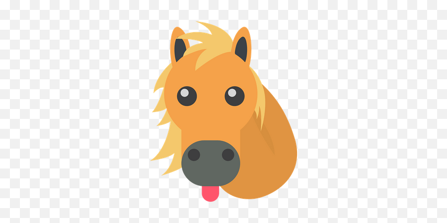 Horse Showing His Tongue Emoji - Horse Emoji Transparent Background,Birb Emoji