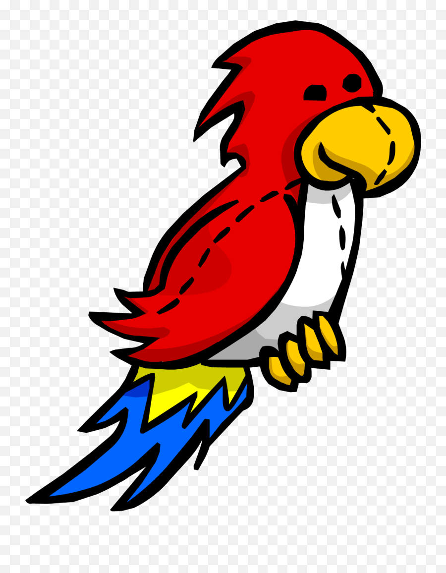 Parrot Red Parrot Transparent Png Clipart Free Download - Club Penguin Parrot Emoji,Parrot Emoji
