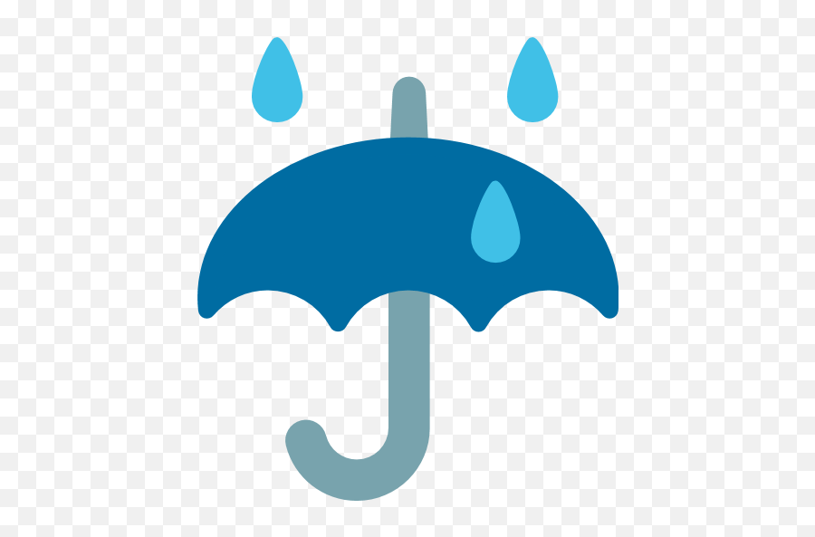 Umbrella With Rain Drops Emoji For Facebook Email Sms - Umbrella Png Rain Clipart,Water Drops Emoji
