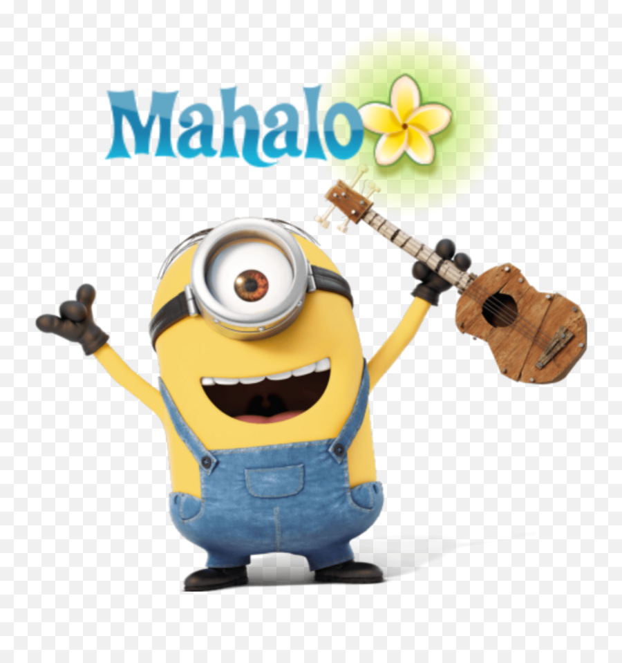 Minions Yellow Despicableme - Happy Birthday Minions Png Emoji,Mahalo Emoji