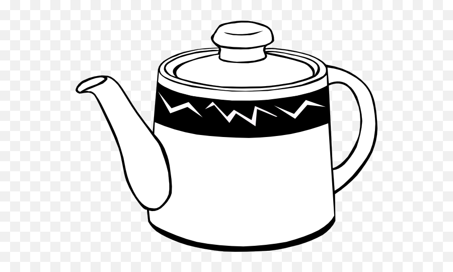 Teapot Tea Pot Clip Art Free Vector - Tea Pot Clipart Black And White Emoji,Kettle Emoji