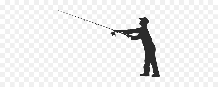 Fisherman - Person Fishing Silhouette Png Emoji,Fisherman Emoji