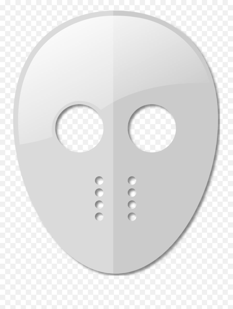 Public Domain Clip Art Image - White Hockey Mask Transparent Emoji,Texting Emoticons Symbols