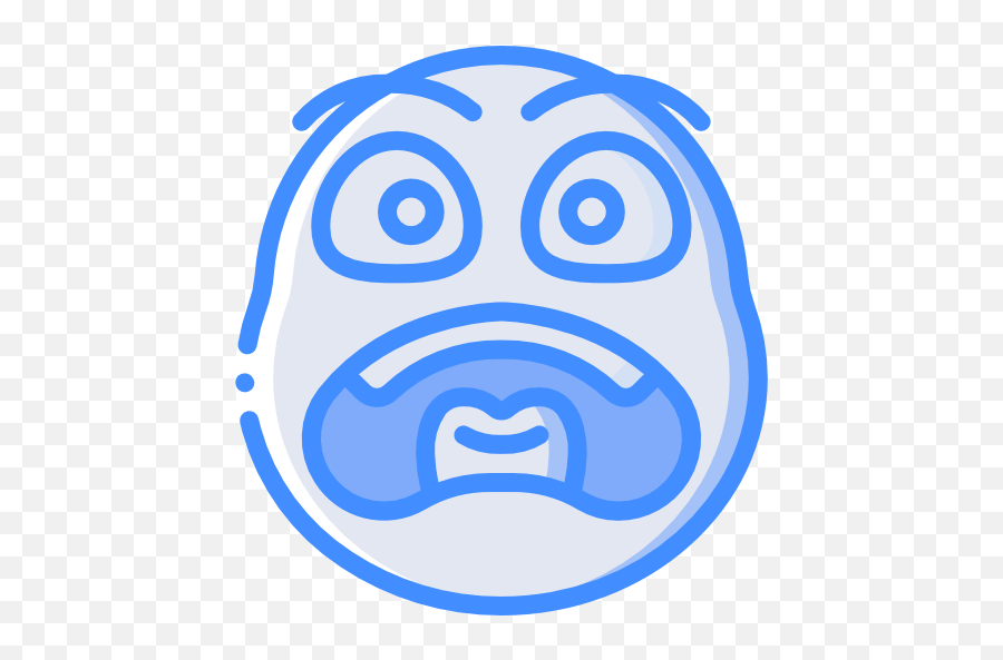 Asustado - Frightened Icon Emoji,Emoticono Asustado