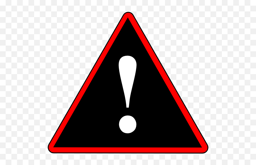 Caution Clipart Black And White Caution Black And White - Black And Red Caution Sign Emoji,Warning Emoji