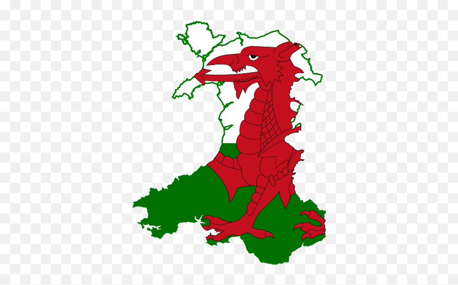 Printable Clip Art Welsh Flag - Wales Flag Map Emoji,Welsh Flag Emoji