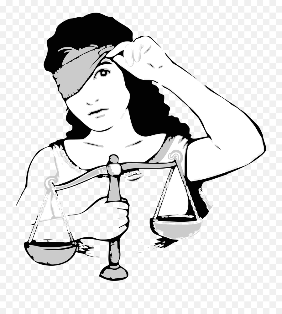 Society - Face Of Lady Justice Emoji,Blindfolded Emoji