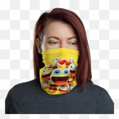 New Yellow Funny Smileys Emoji Faces - Facemask For Down Syndrome Awareness,Smileys Emoji