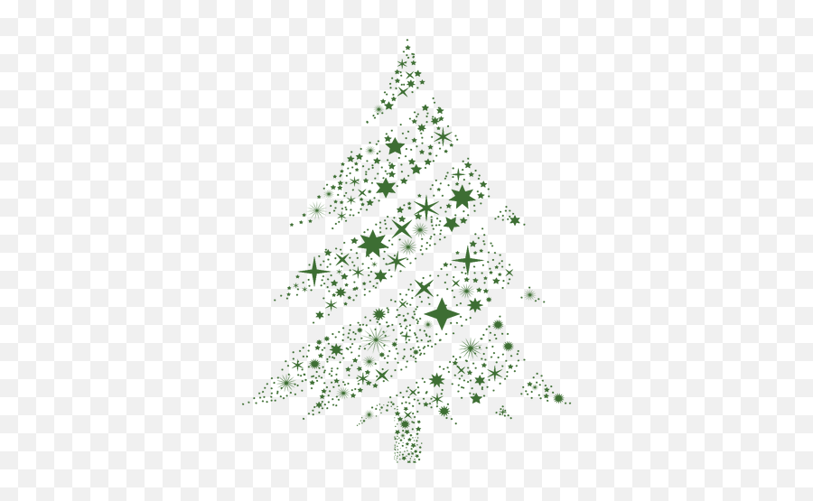 Snowflake Christmas Tree By Vexels - Vector Transparent Christmas Tree Png Emoji,Emoji Xmas Tree