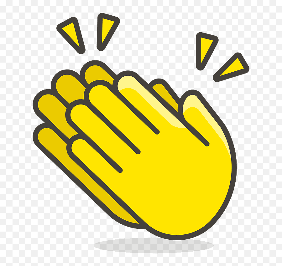 Clapping Hands Emoji Clipart - Clip Art Clap Hand,Clapping Emoji Android