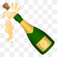 Emoji Champagne bottle with jumping stopper France -