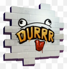 Fortnite Cosmetics - Fortnite Durrr Graffiti Emoji,Fortnite Emoji