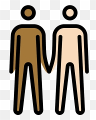 Men holding hands emoji clipart Free download transparent - Human Skin Color
