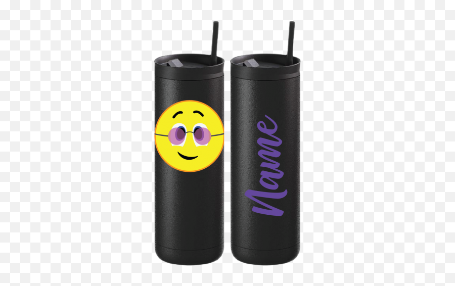 Emoji - Shades Thermal Travel Tumbler Cylinder,Travel Emoji