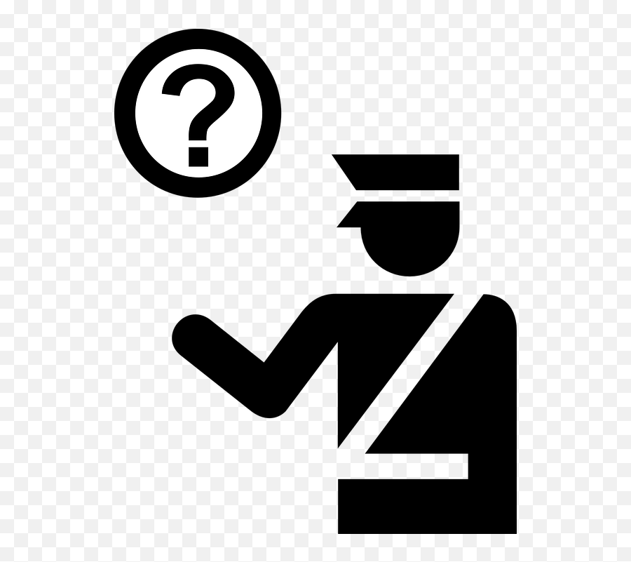 Free Question Mark Question Vectors - Search And Seizure Symbol Emoji,Shrug Emoji