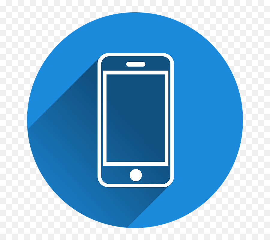Free Smartphone Phone Vectors - Blue Mobile Phone Icon Emoji,Clap Emoticon
