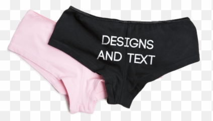 Screen Print Panties - Underwear With Words Emoji,Emoji Underwear