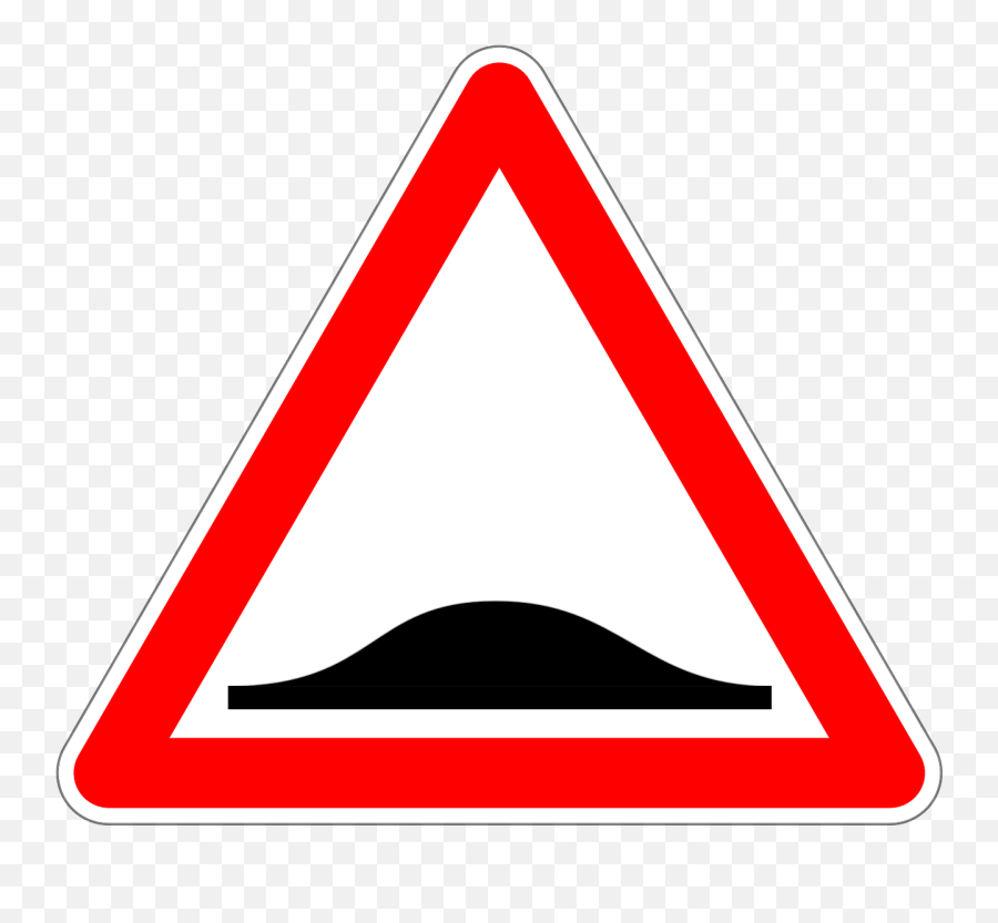 Uneven Road Traffic Sign Sign Road Sign - Speed Hump Road Sign Emoji,Pole Dancer Emoji