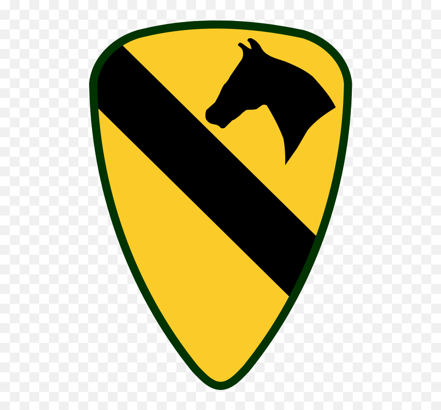 1 Cav Shoulder Insignia - 1st Cavalry Division Patch Emoji,Shoulders Up Emoji