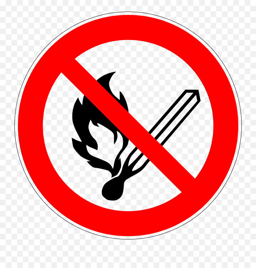 Free Prohibited Sign Transparent - No Open Flames Png Emoji,No Entry Sign Emoji