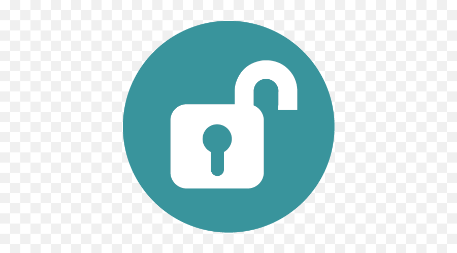 Green Circle White Lock Open Icon - Mdpi Emoji,Open Lock Emoji